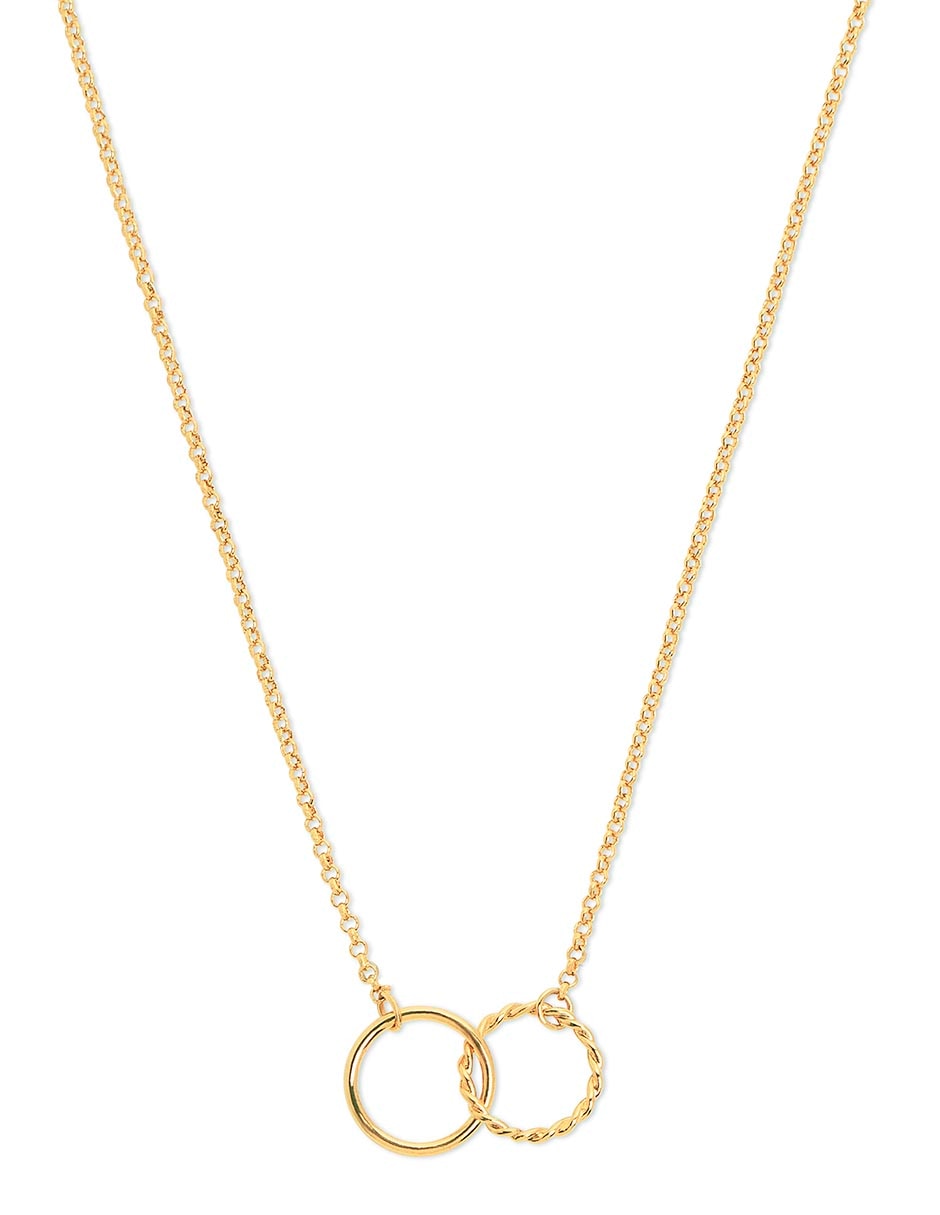 Collar de aro de plata 18 K 1
