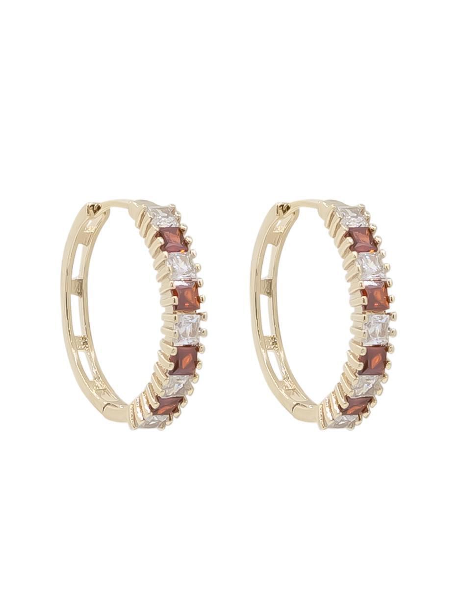 Arracadas de rana con acabado pavé zirconia 2