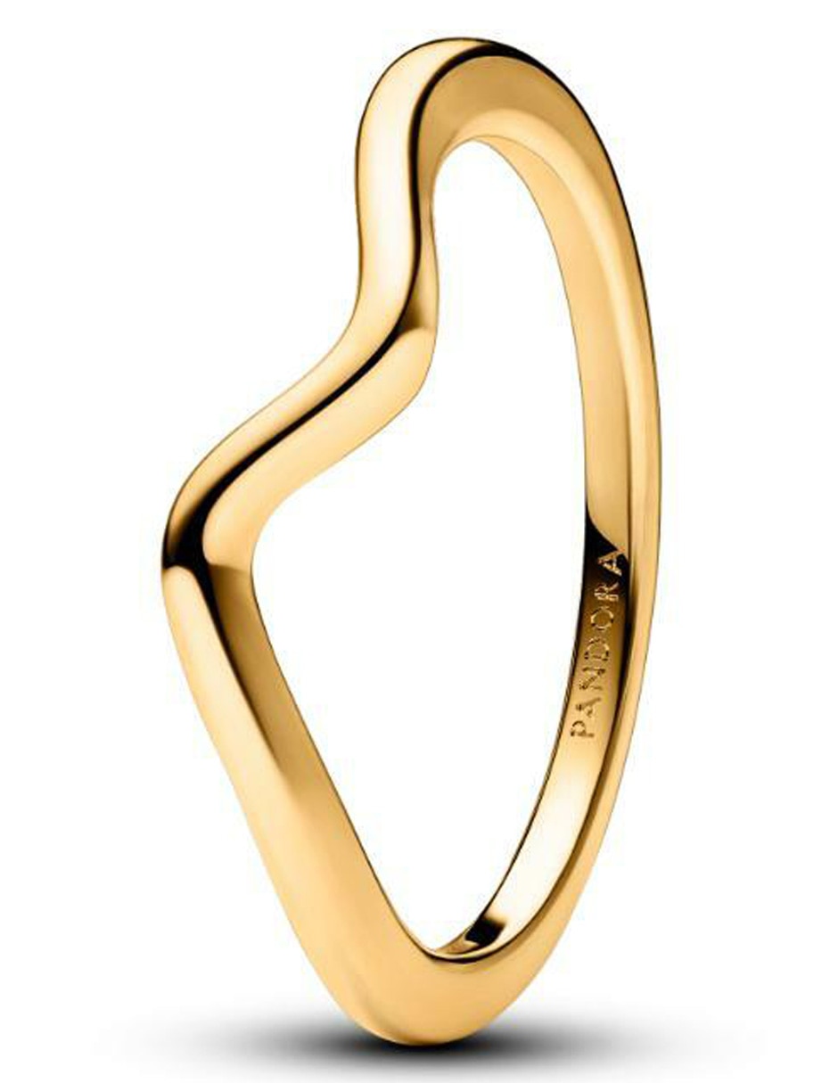 Anillo Timeless de plata P 925 con acabado baño de oro 2