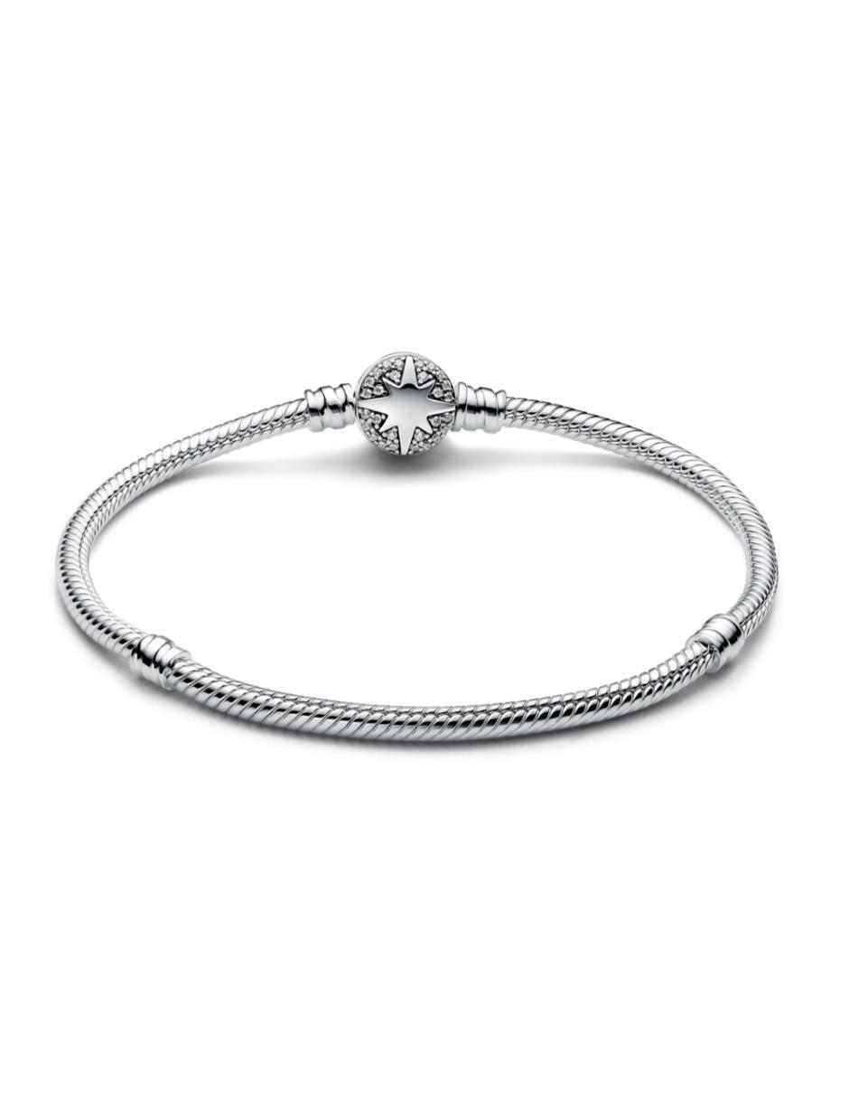 Brazalete de plata P 950 con acabado pulido 3