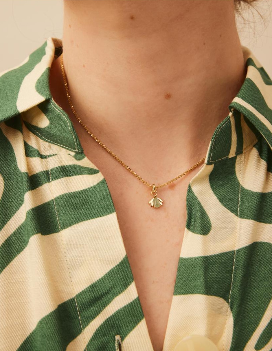 Charm ovalada fir fantasia 18 K 4