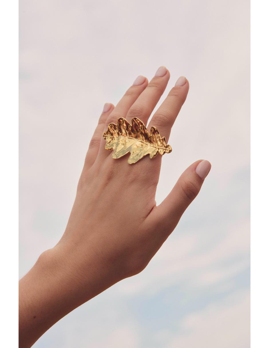 Anillo Into con acabado baño de oro 18 k 6