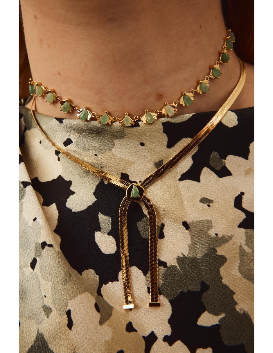 Collar Firefly de baño de oro 18 K 4