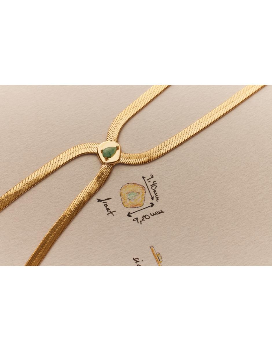 Collar Firefly de baño de oro 18 K 5