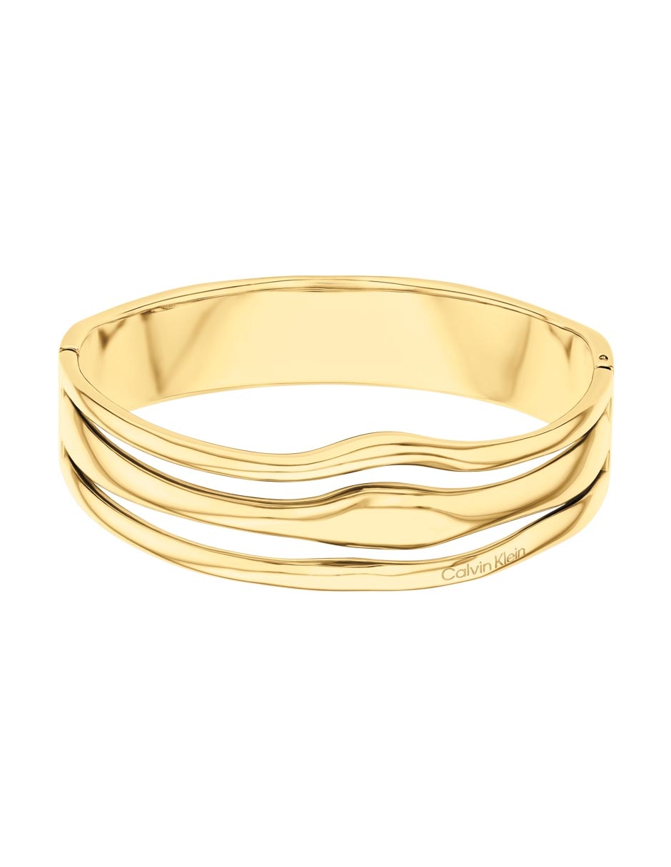 Brazalete Wavy con acabado brillante