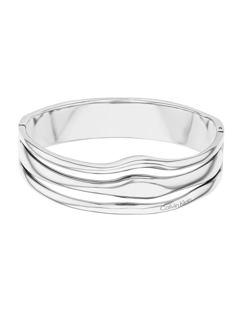 Brazalete Wavy con acabado pulido