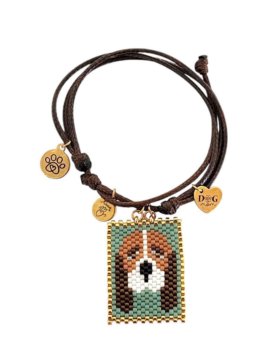 Pulsera koua itz "de" cuerda sin kilataje sin familia o colección "con acabado" pavé
