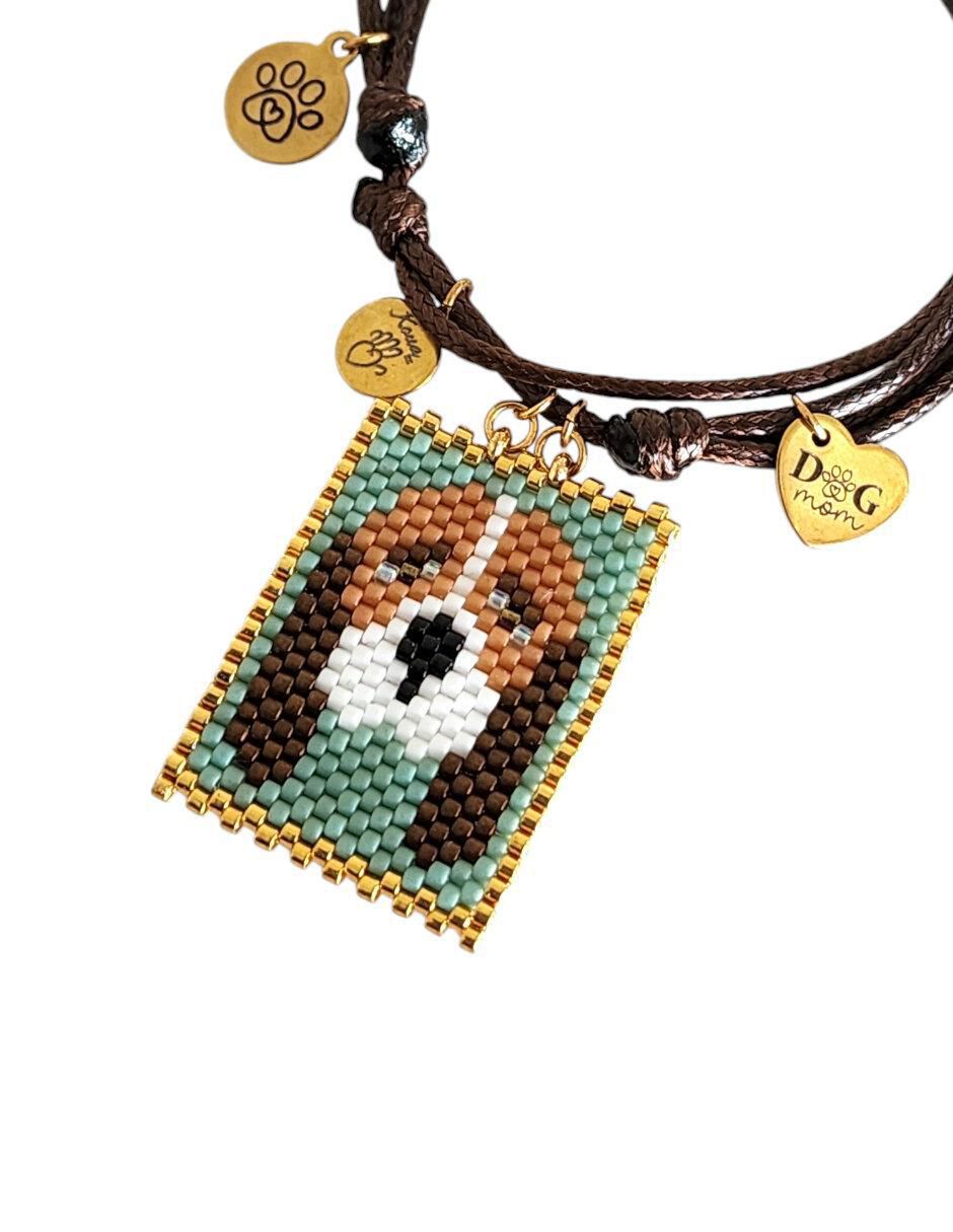 Pulsera koua itz "de" cuerda sin kilataje sin familia o colección "con acabado" pavé