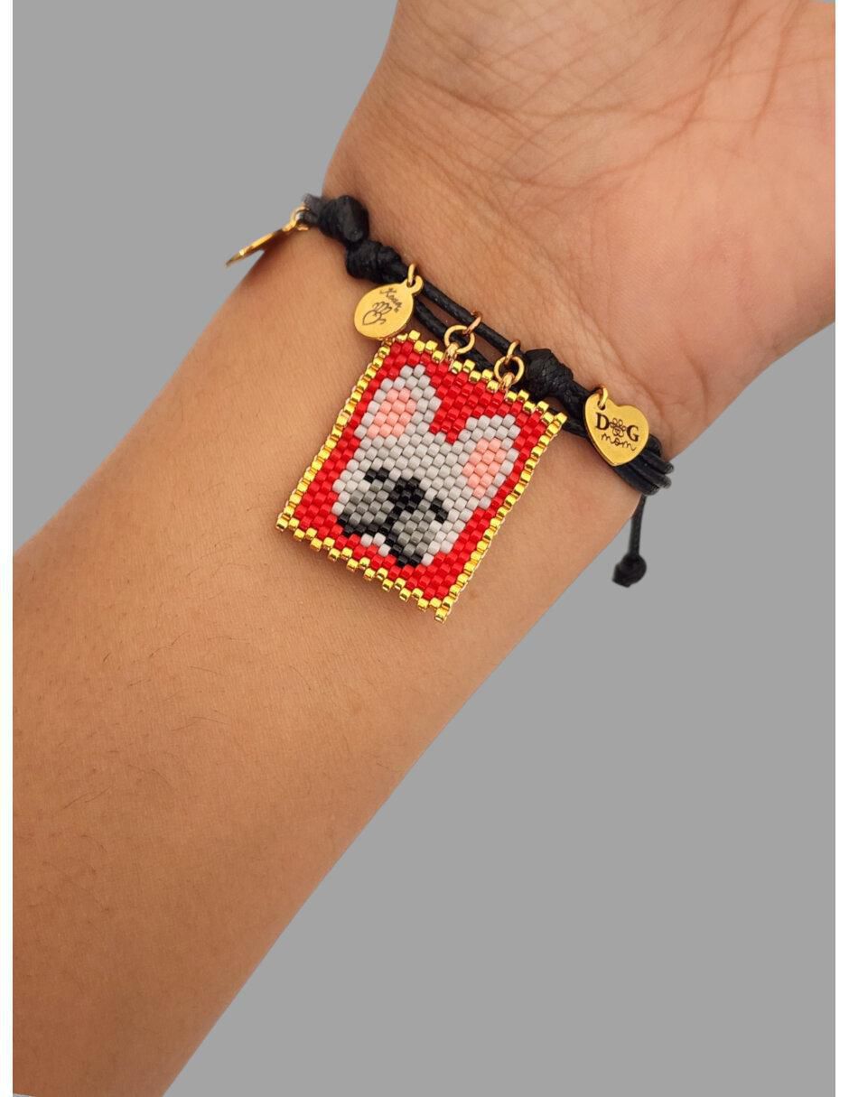 Pulsera koua itz "de" cuerda sin kilataje sin familia o colección "con acabado" pavé