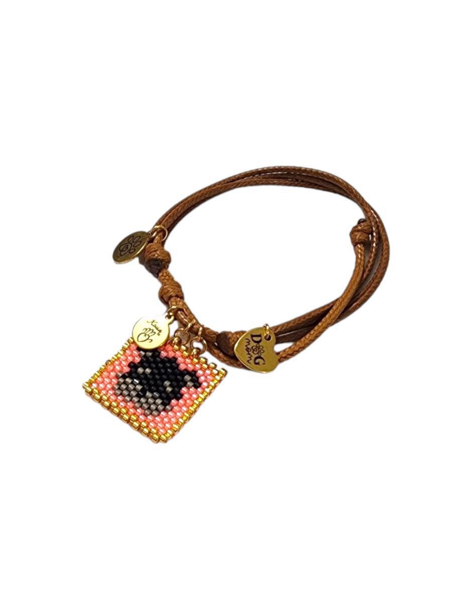 Pulsera koua itz "de" cuerda sin kilataje sin familia o colección "con acabado" pavé