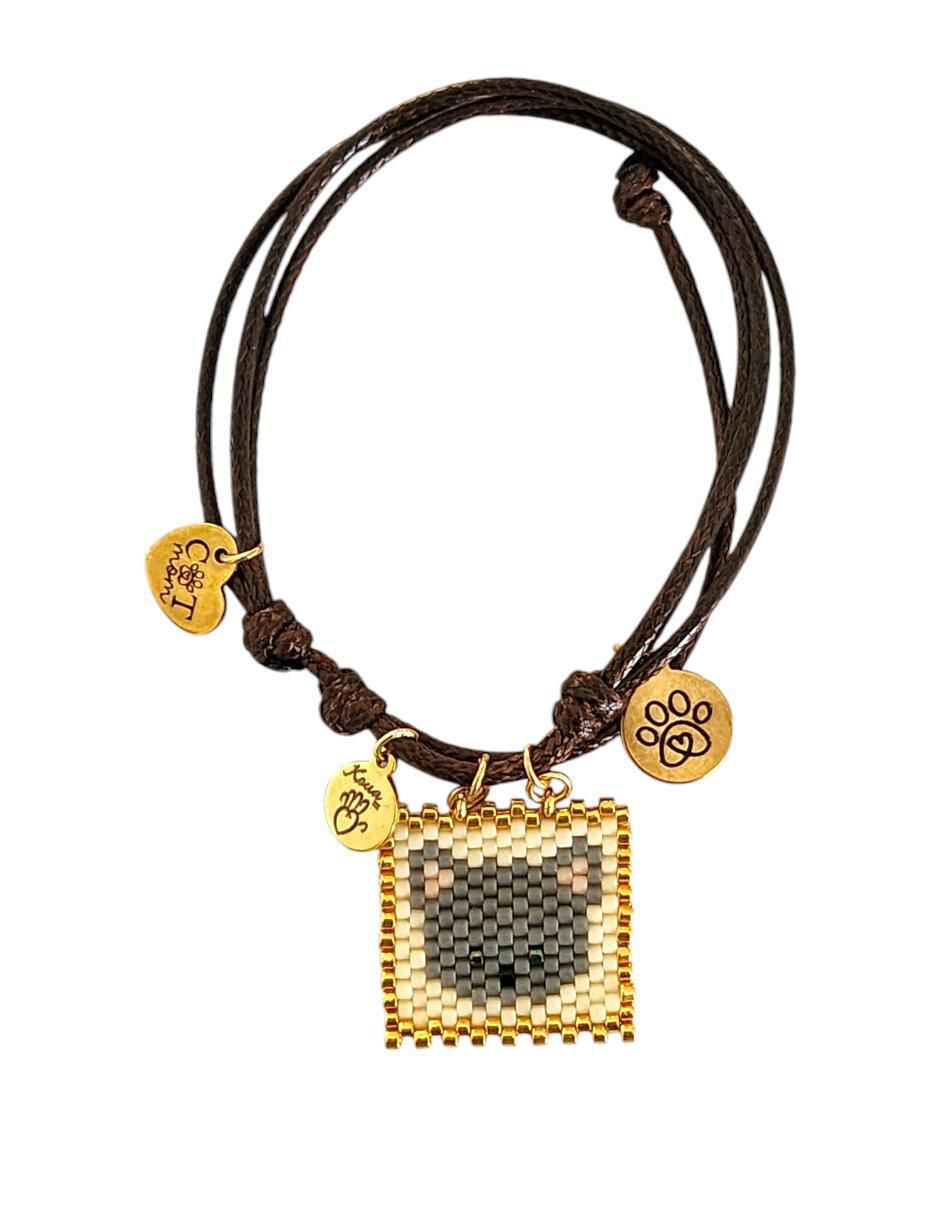 Pulsera con acabado pavé