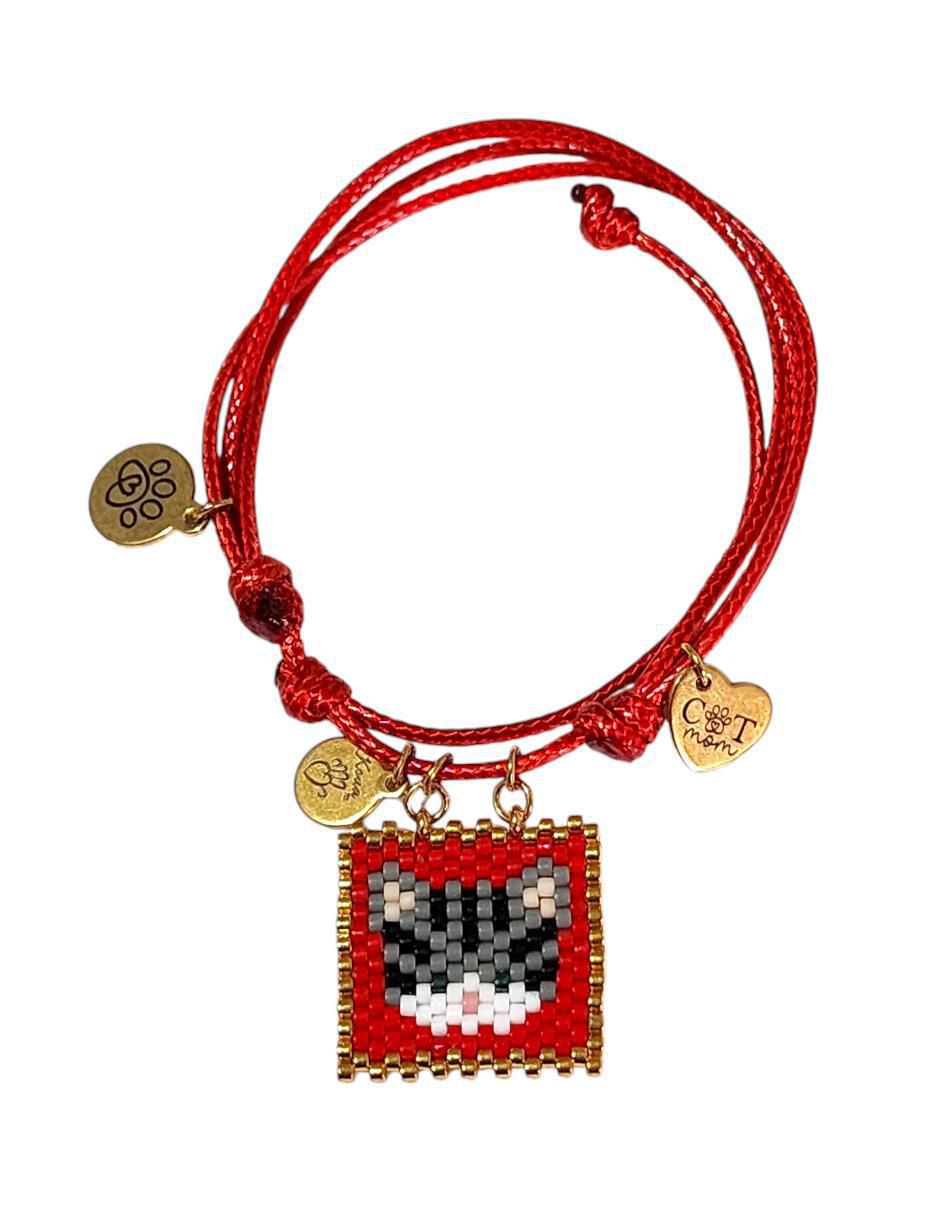 Pulsera con acabado pavé