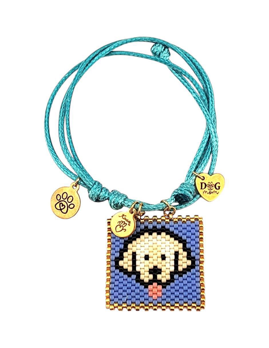 Pulsera koua itz "de" cuerda sin kilataje sin familia o colección "con acabado" brillante