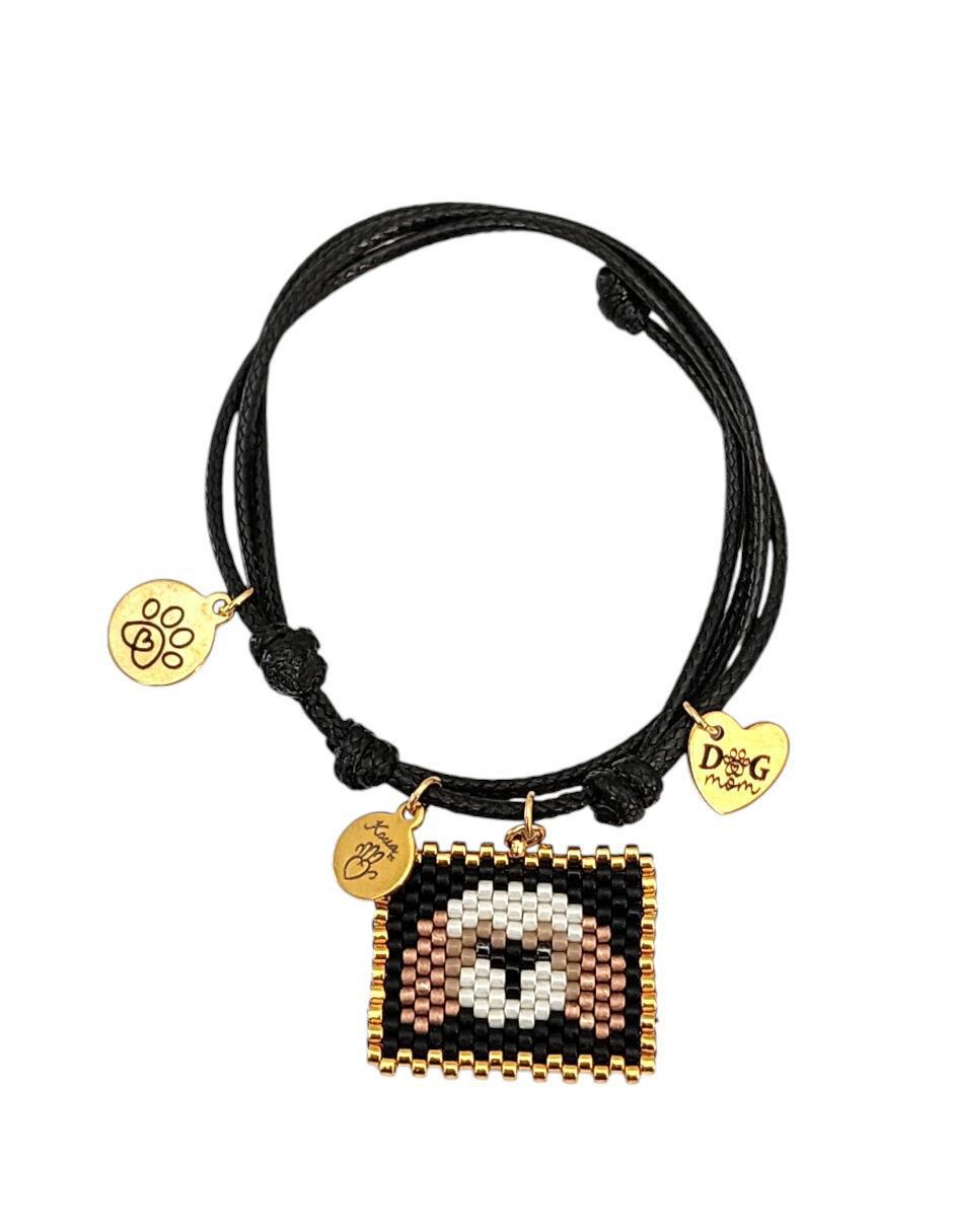 Pulsera koua itz "de" cuerda sin kilataje sin familia o colección "con acabado" brillante