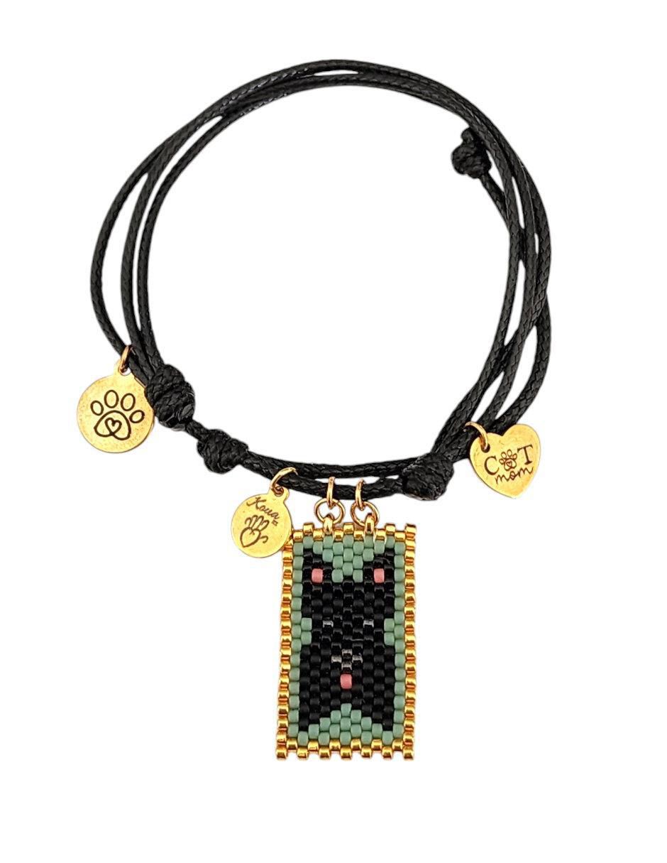 Pulsera koua itz "de" cuerda sin kilataje sin familia o colección "con acabado" brillante
