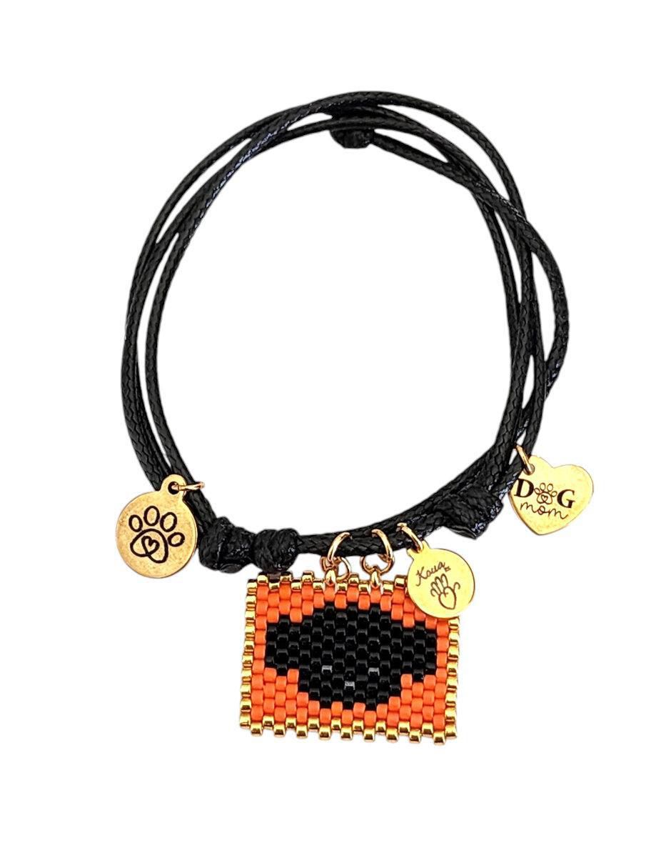Pulsera koua itz "de" cuerda sin kilataje sin familia o colección "con acabado" brillante