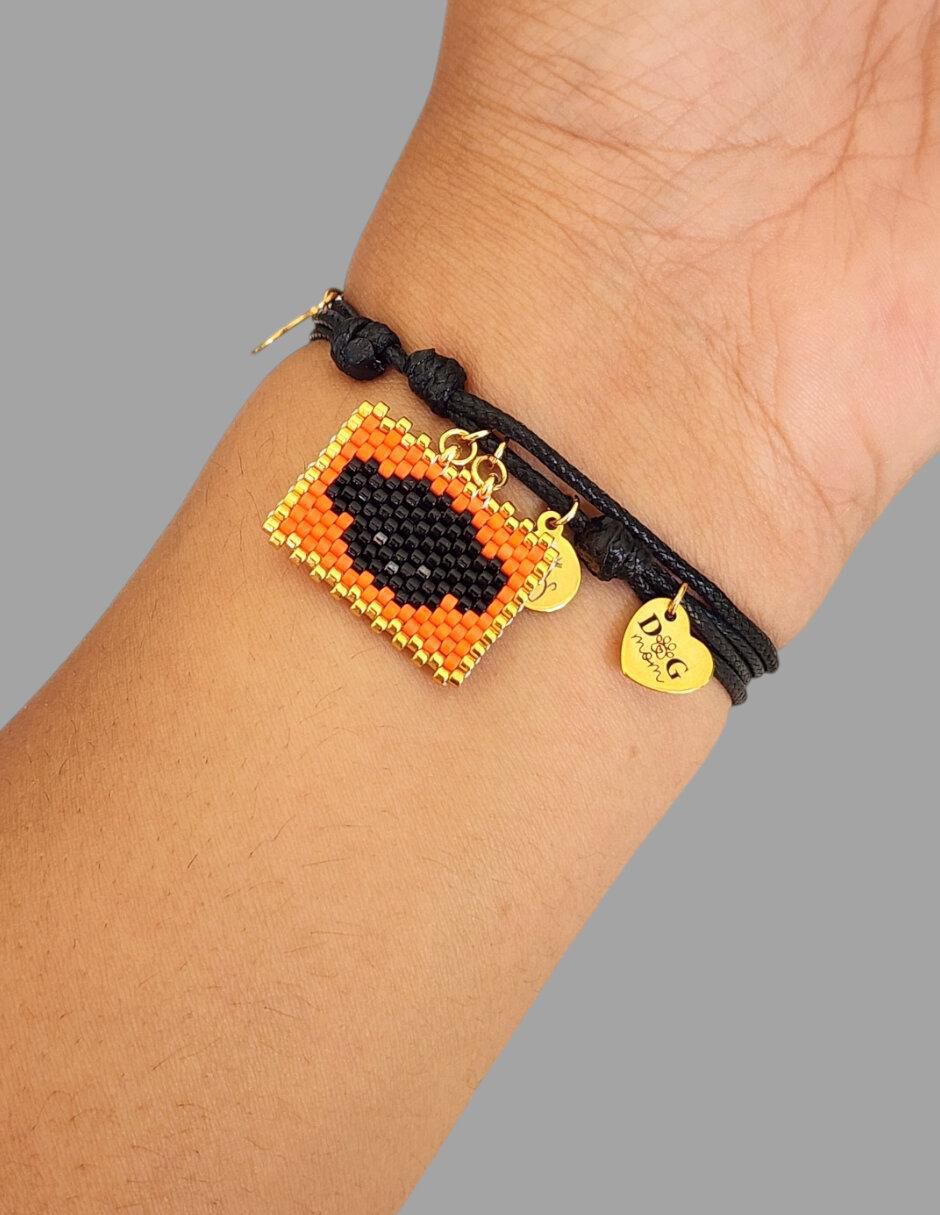 Pulsera koua itz "de" cuerda sin kilataje sin familia o colección "con acabado" brillante