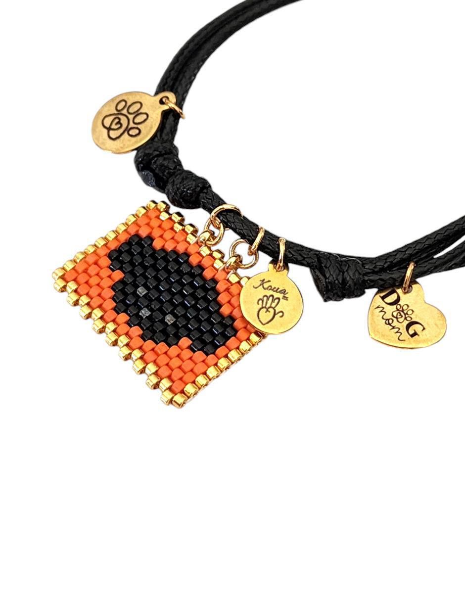 Pulsera koua itz "de" cuerda sin kilataje sin familia o colección "con acabado" brillante