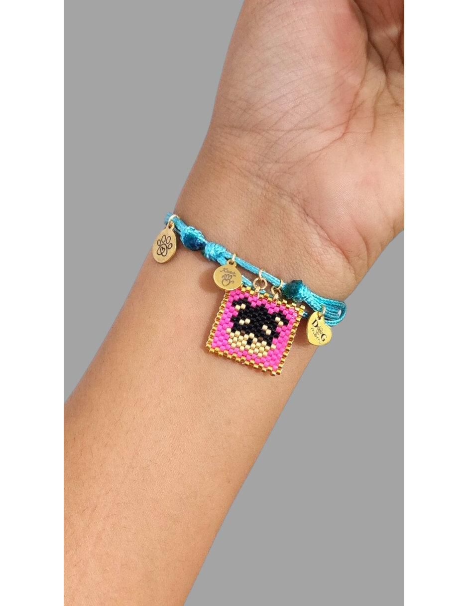 Pulsera koua itz "de" cuerda sin kilataje sin familia o colección "con acabado" brillante