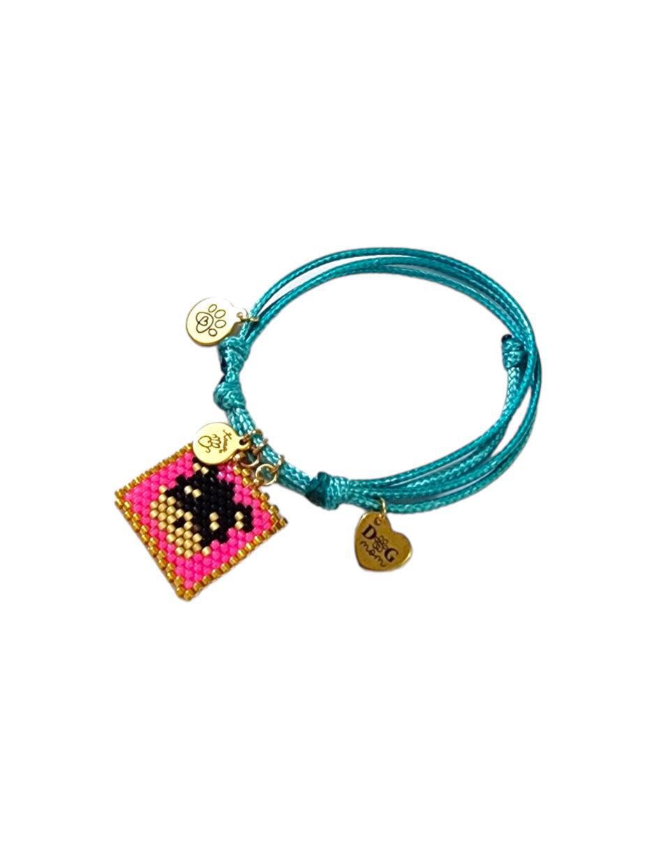 Pulsera koua itz "de" cuerda sin kilataje sin familia o colección "con acabado" brillante
