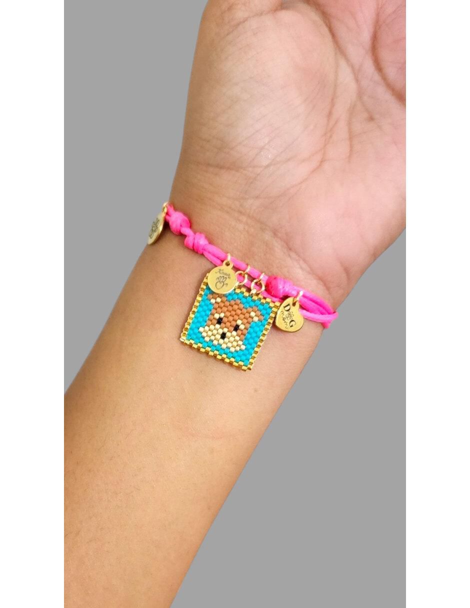 Pulsera koua itz "de" cuerda sin kilataje sin familia o colección "con acabado" brillante