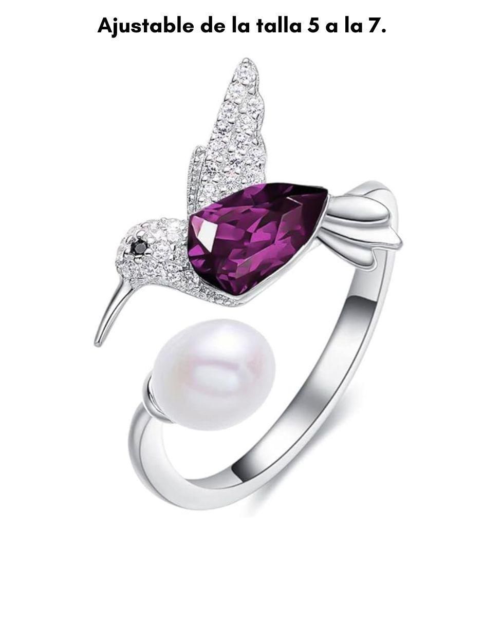 Anillo de colibrí amatista 3