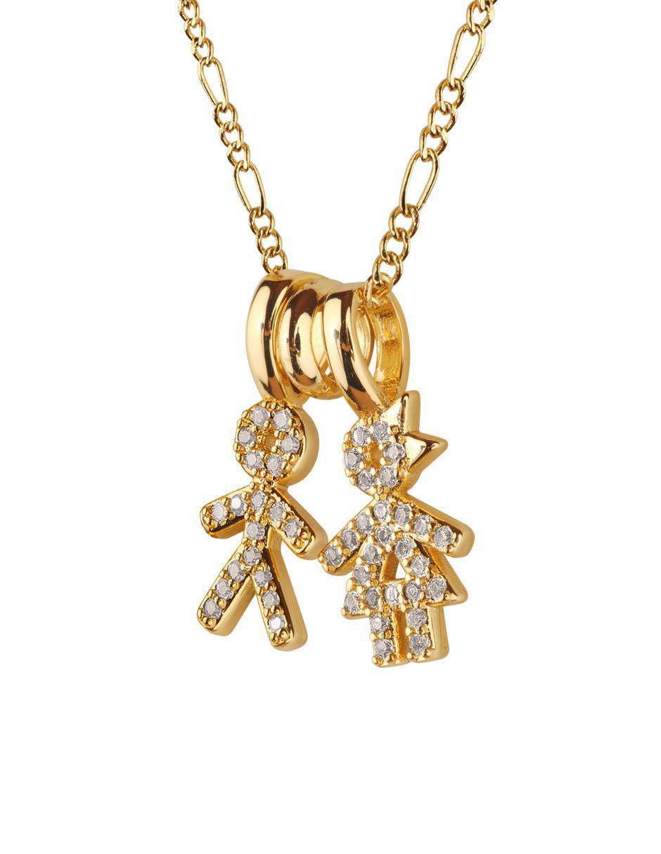 Collar de niño Darcy de baño de oro 14 K 3