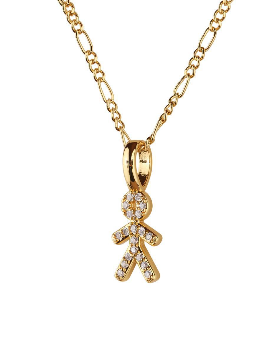 Collar de niño Darcy de baño de oro 14 K 3