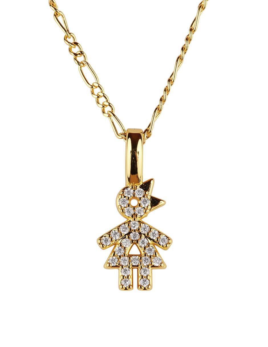 Collar de niña Darcy de baño de oro 14 K