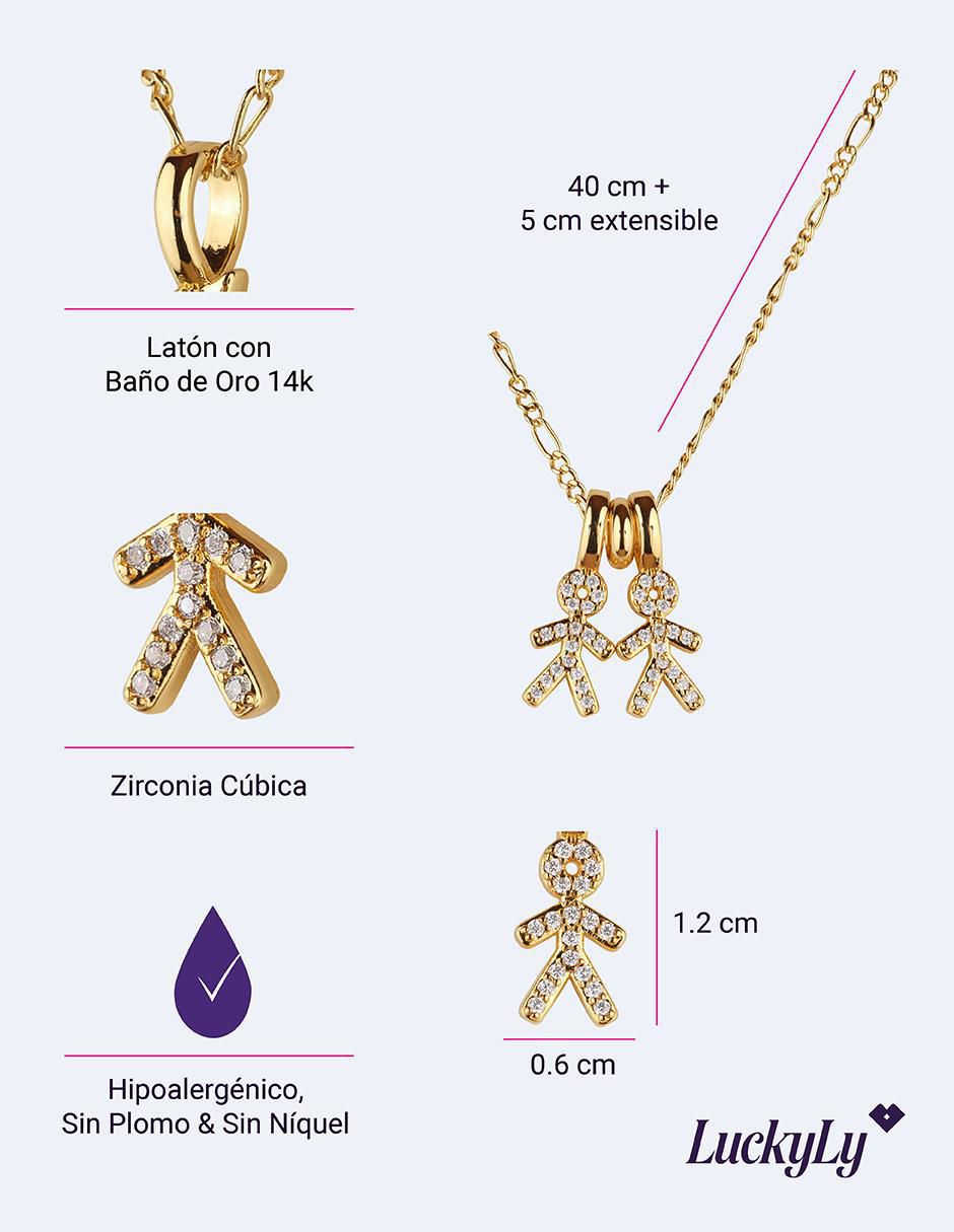 Collar de niño Darcy de baño de oro 14 K 6