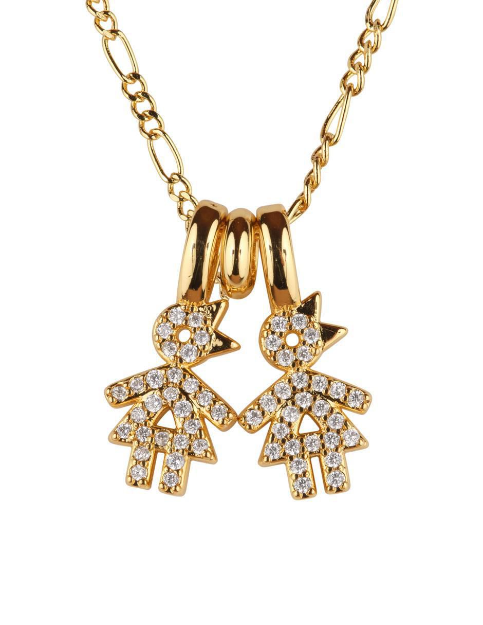 Collar de niña Darcy de baño de oro 14 K