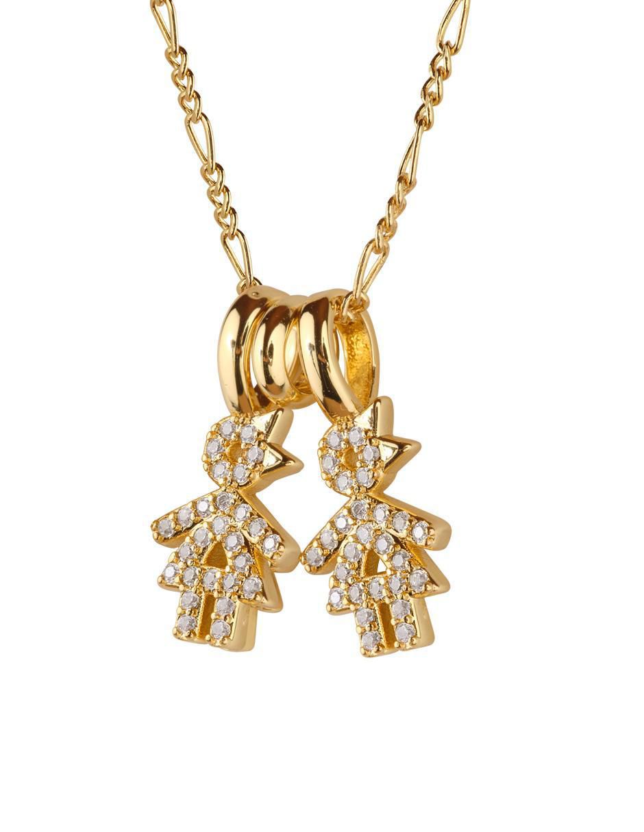 Collar de niña Darcy de baño de oro 14 K 3
