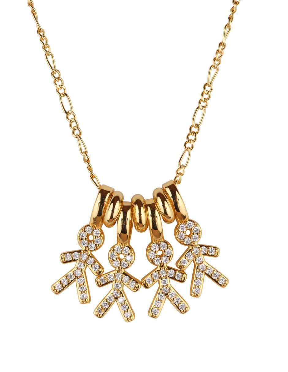 Collar de niño Darcy de baño de oro 14 K 3