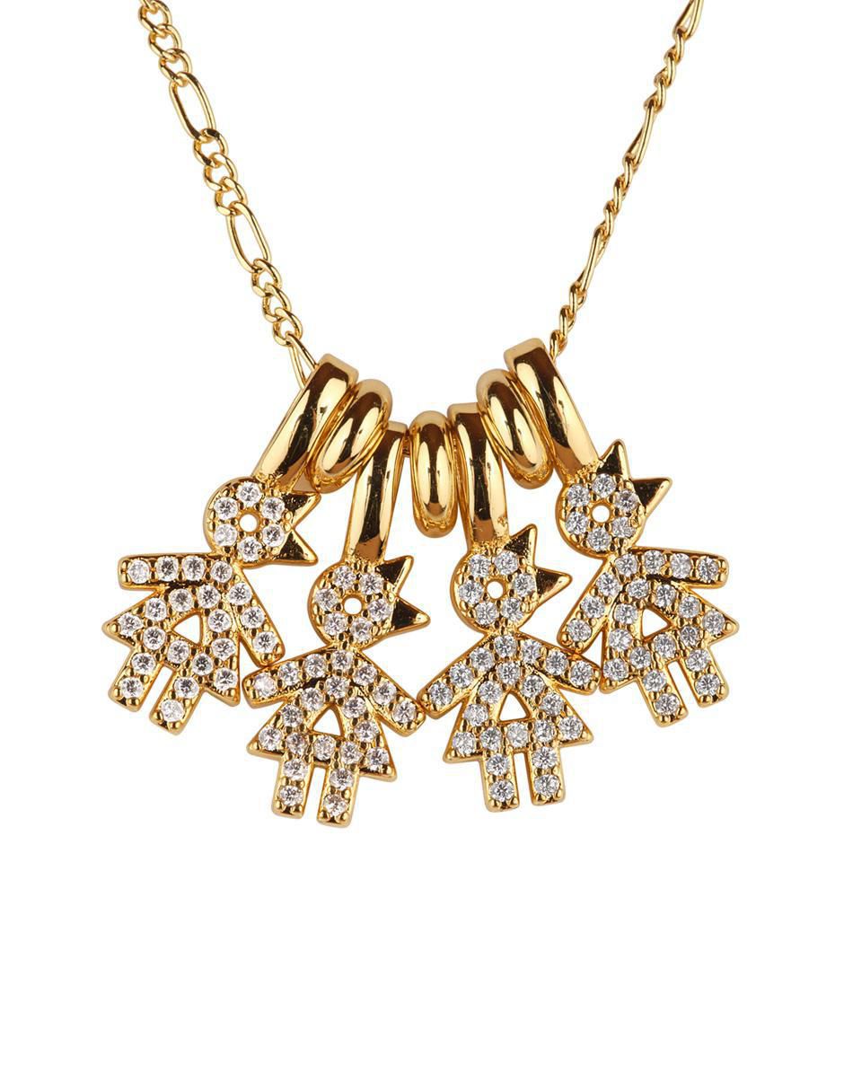Collar de niña Darcy de baño de oro 14 K