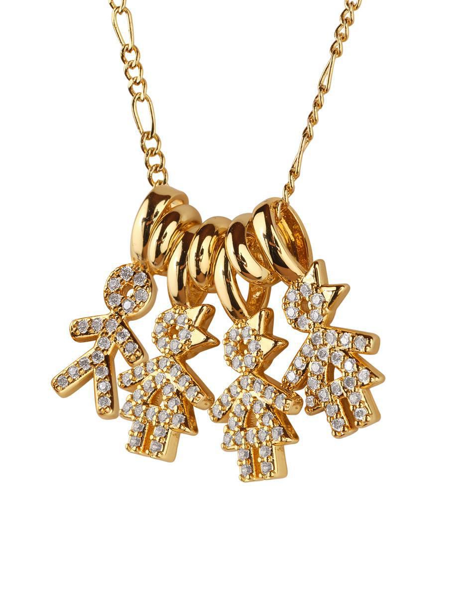 Collar de niño Darcy de baño de oro 14 K 3