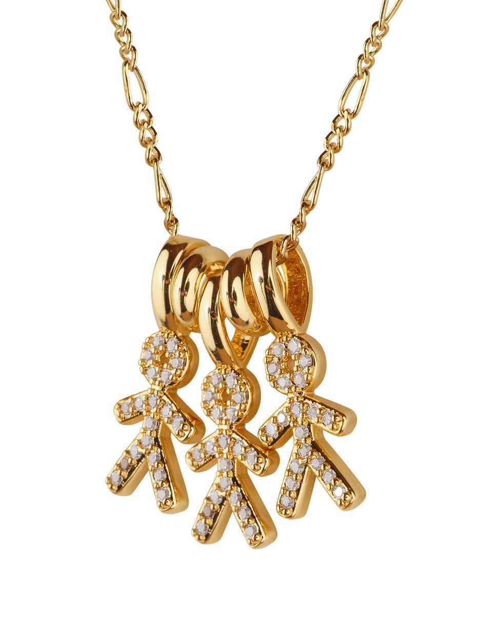 Collar de niño Darcy de baño de oro 14 K 4