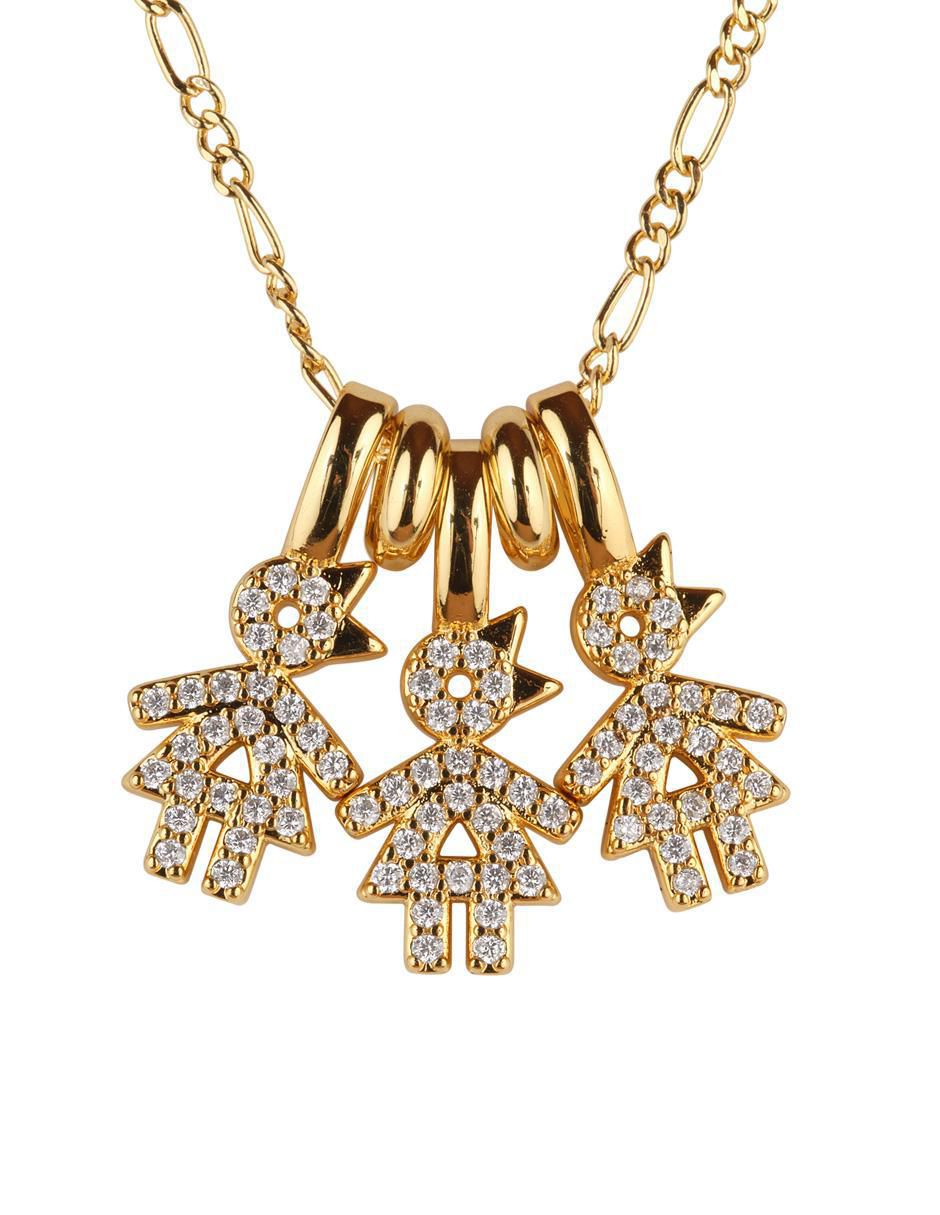 Collar de niña Darcy de baño de oro 14 K