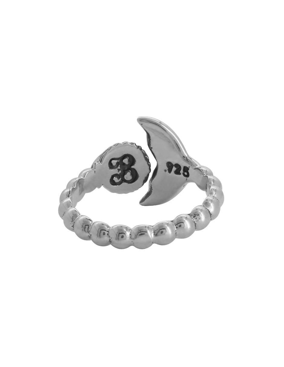 Anillo de sirena P 925 de plata brillante