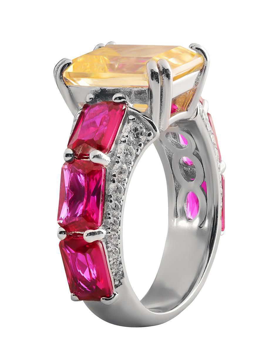 Anillo P 925 de plata topacio 2