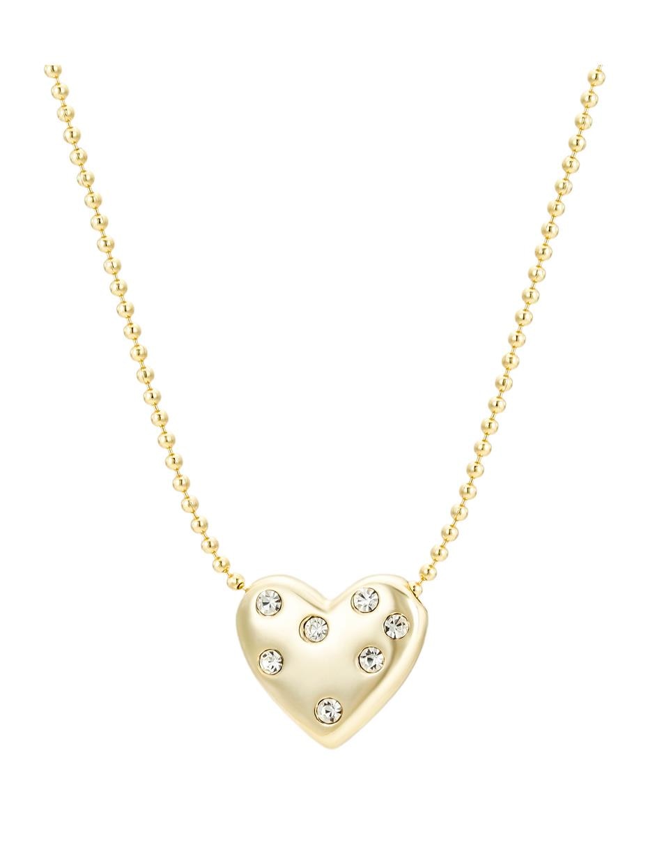 Set collar y aretes Corazones de plata P 925 zirconia 2