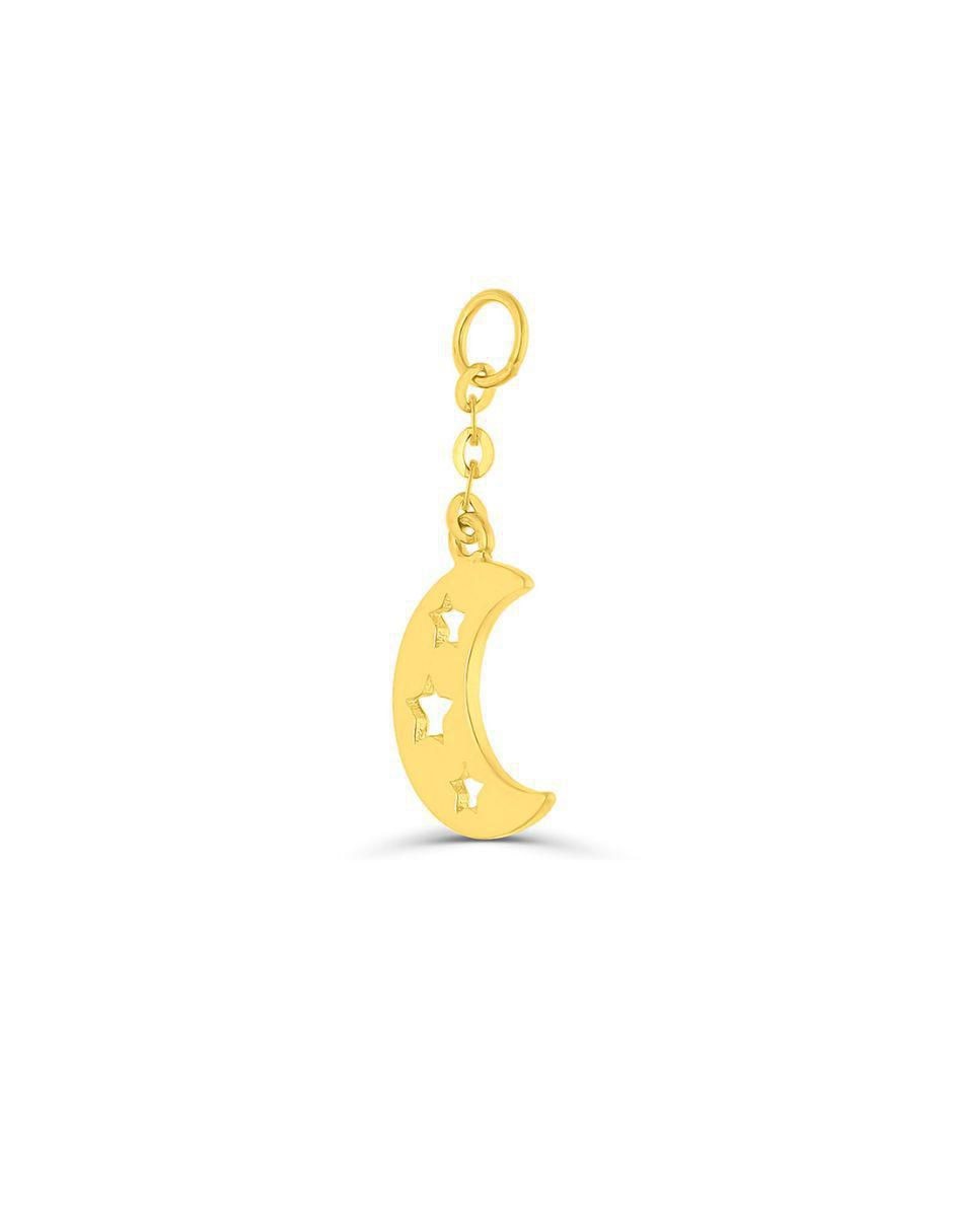 Charm de luna de oro amarillo 14 K 2