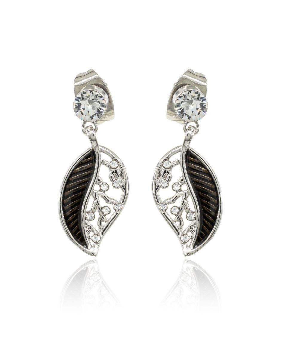 Aretes de hoja con acabado brillante Aretes de hoja con acabado brillante