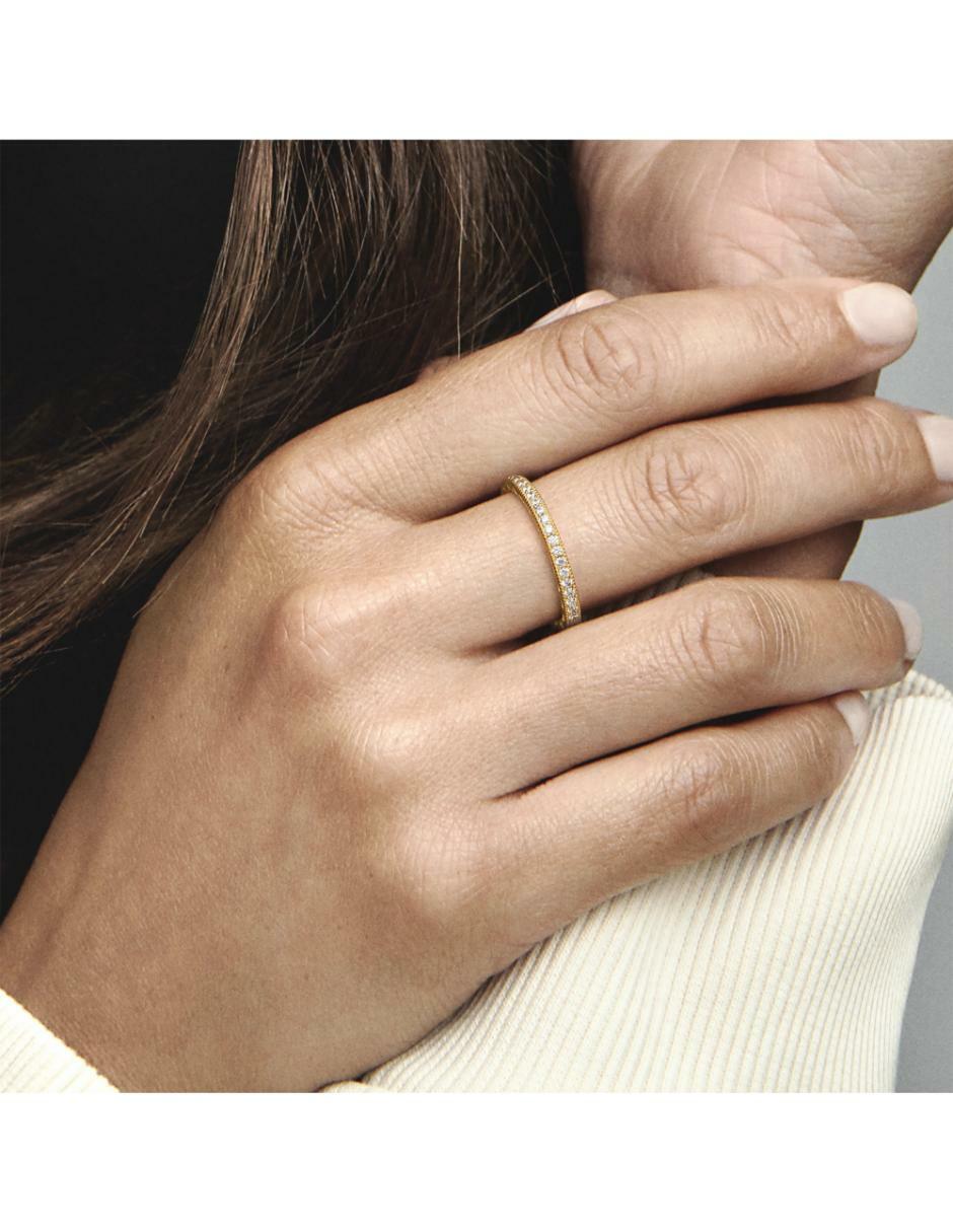 Anillo Signature de plata zirconia cúbica brillante 4