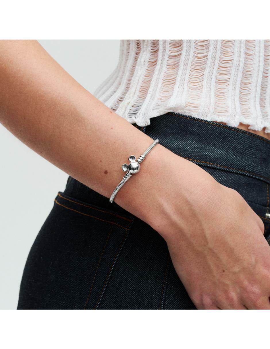 Brazalete de plata p 925 Disney X Pandora con acabado brillante 3