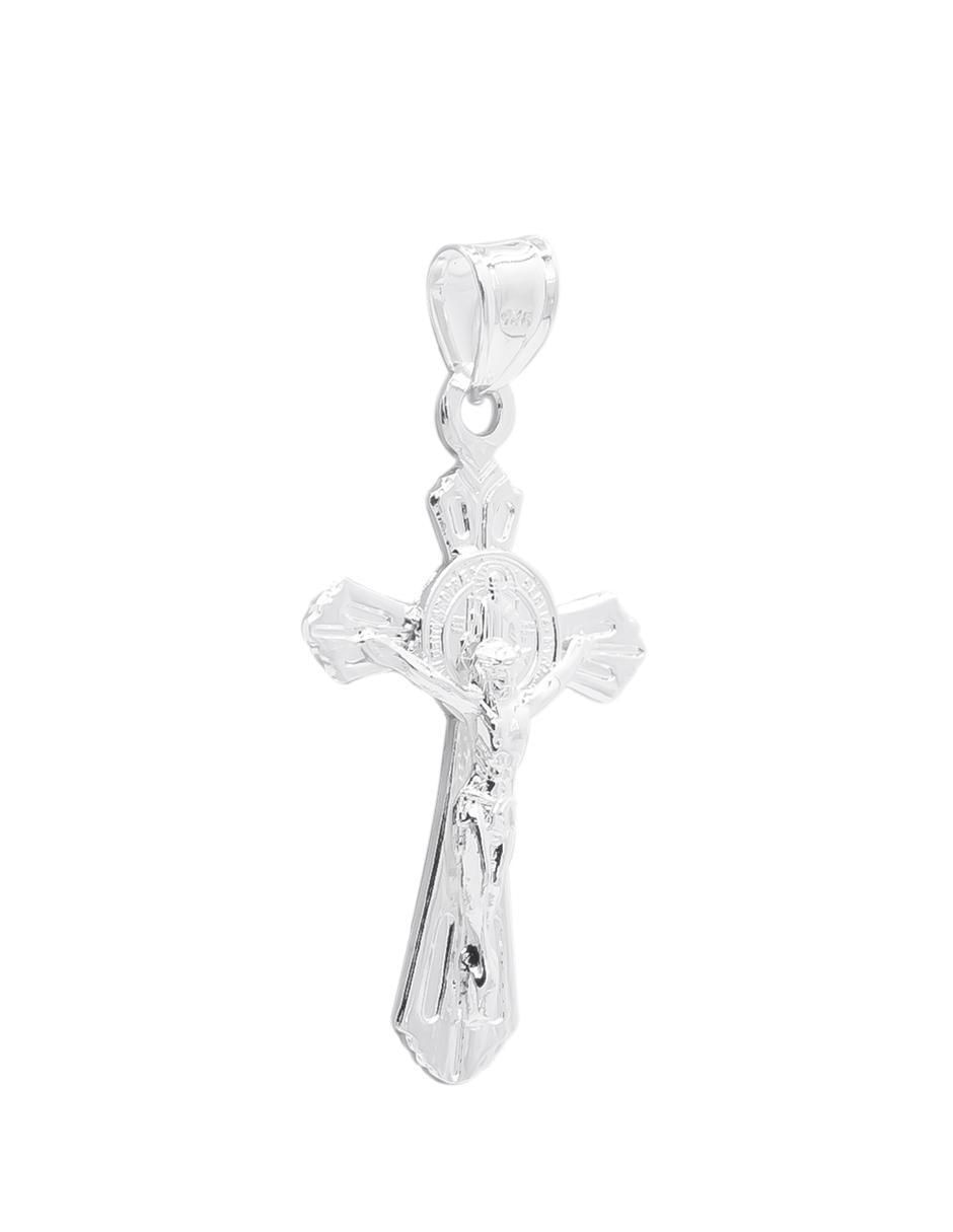 Dije de cruz de plata P 925 2