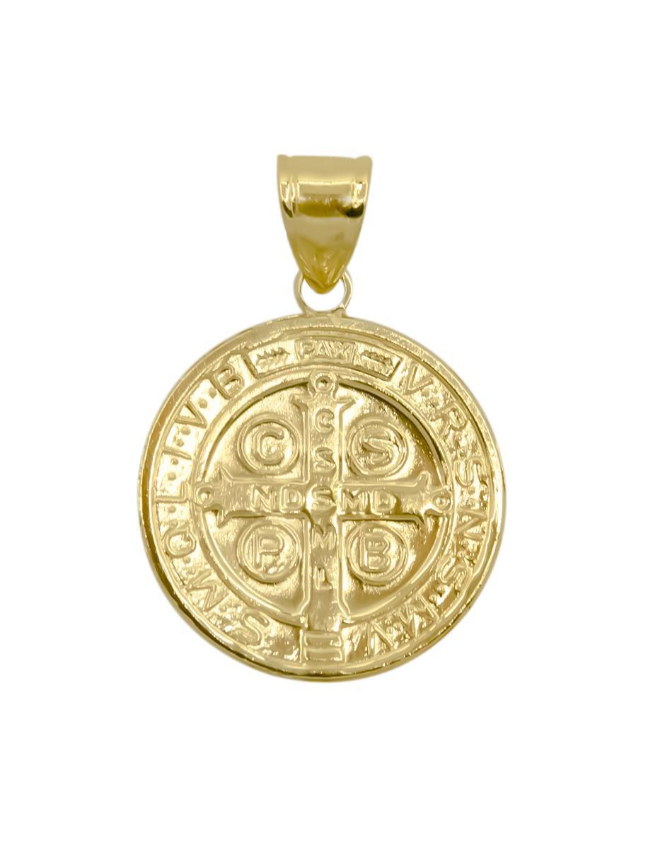 Dije circular san benito de plata P 925 2