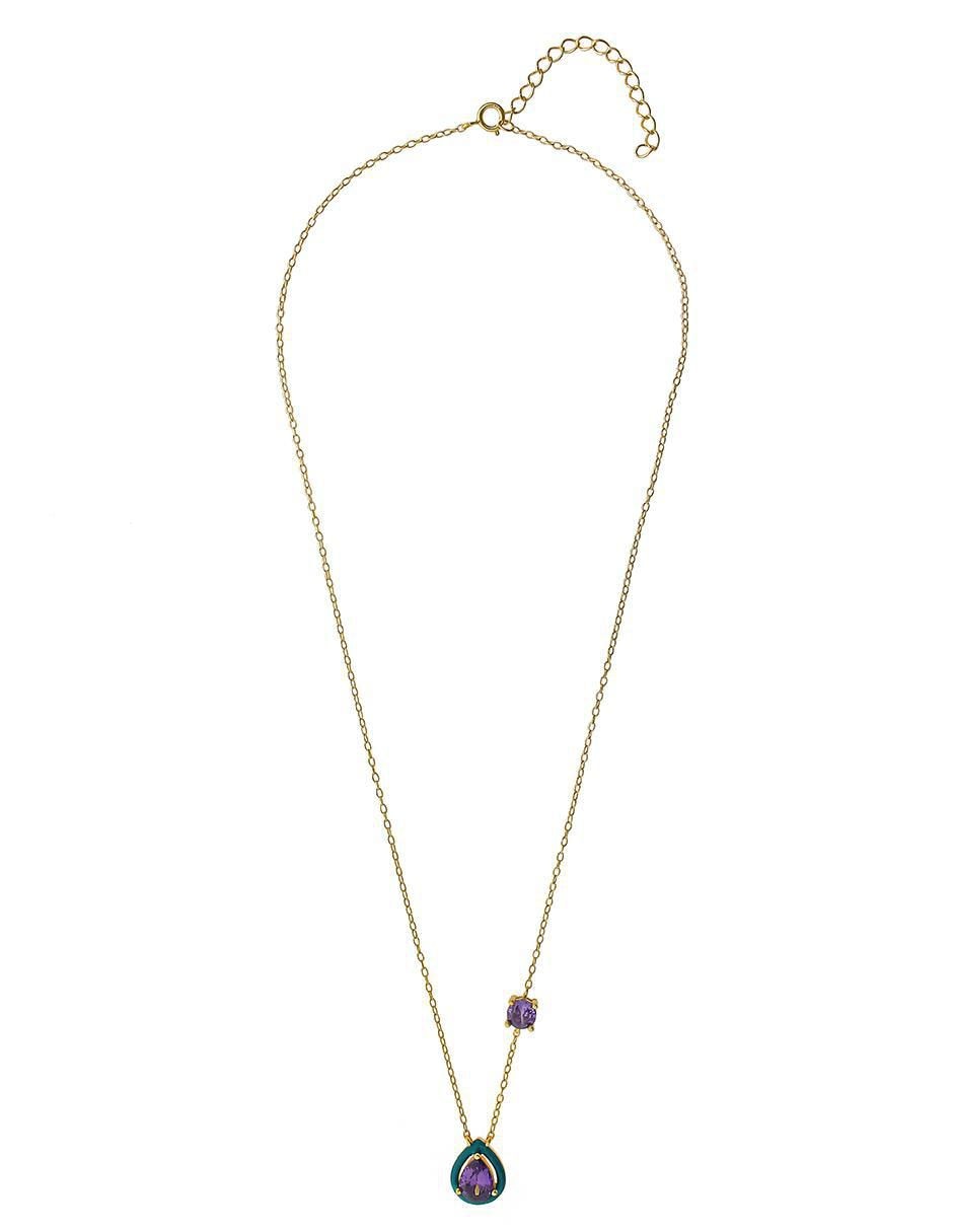 Collar de gota de plata P 925 2