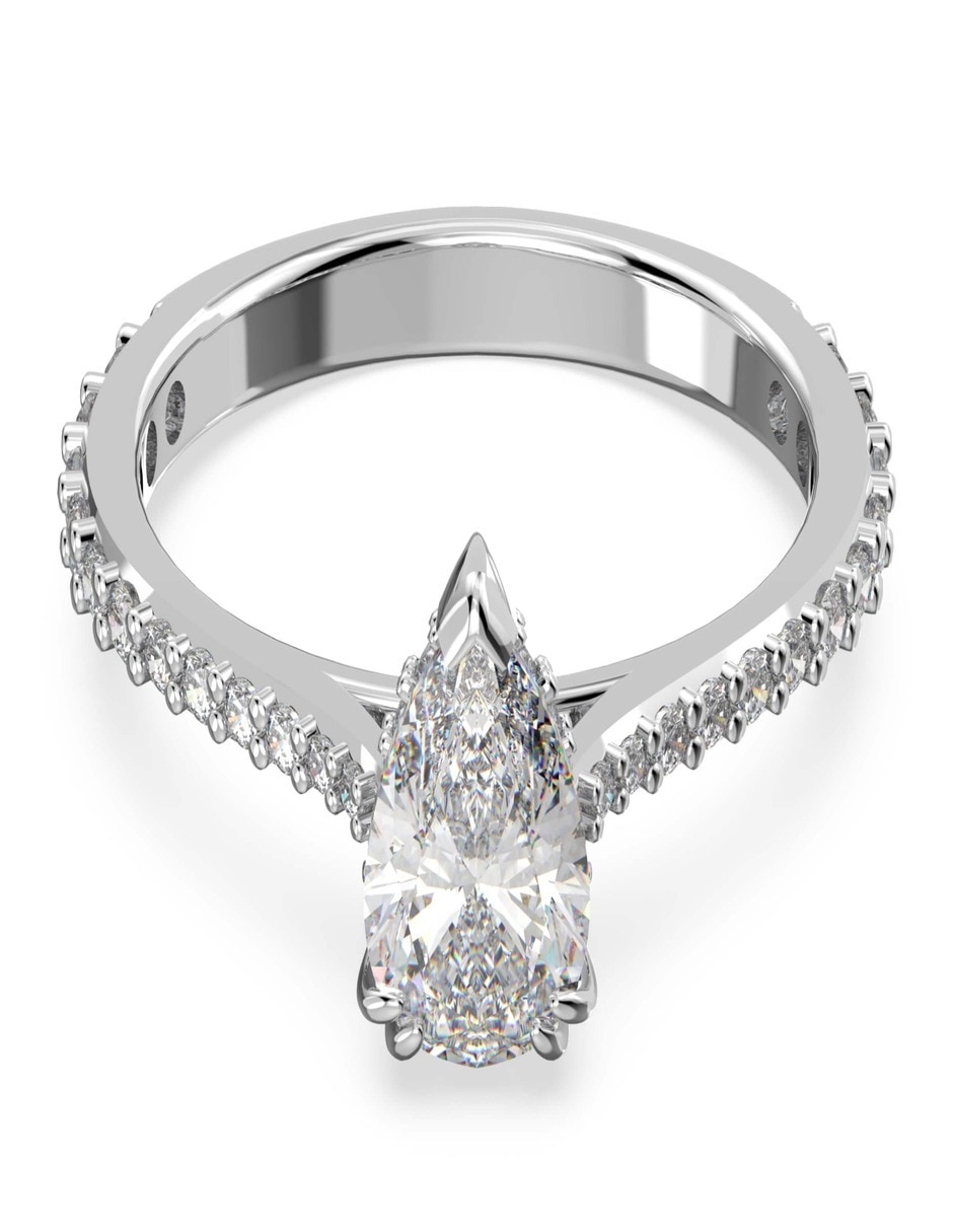 Anillo con gema Swarovski Stilla con acabado pavé Liverpool