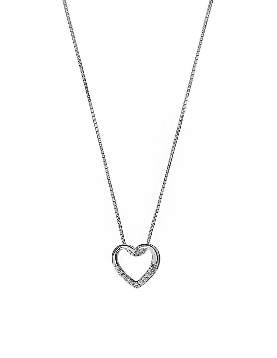 Collar de corazón de plata P 925