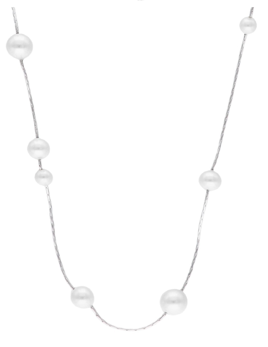Collar ovalado Dangle de plata P 925 2